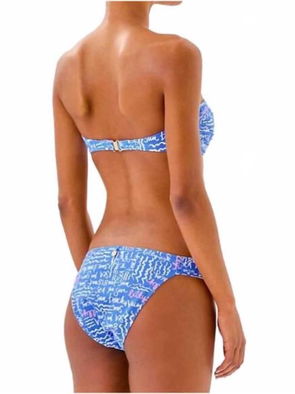 💙👙Lilly Pulitzer Bikini Swimsuit Set Women's SZ 6 Sunwashed Blue Seacrets NWOT - Picture 4 of 8